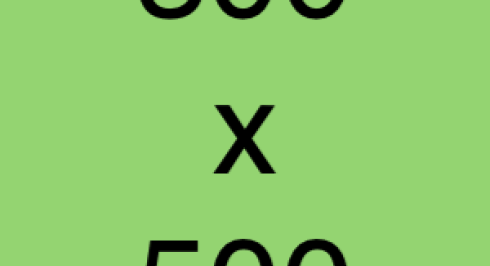 300 x 500 written on green background