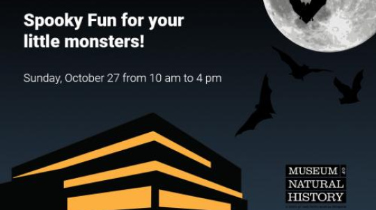 Poster for halloween event at Museum of Natural History